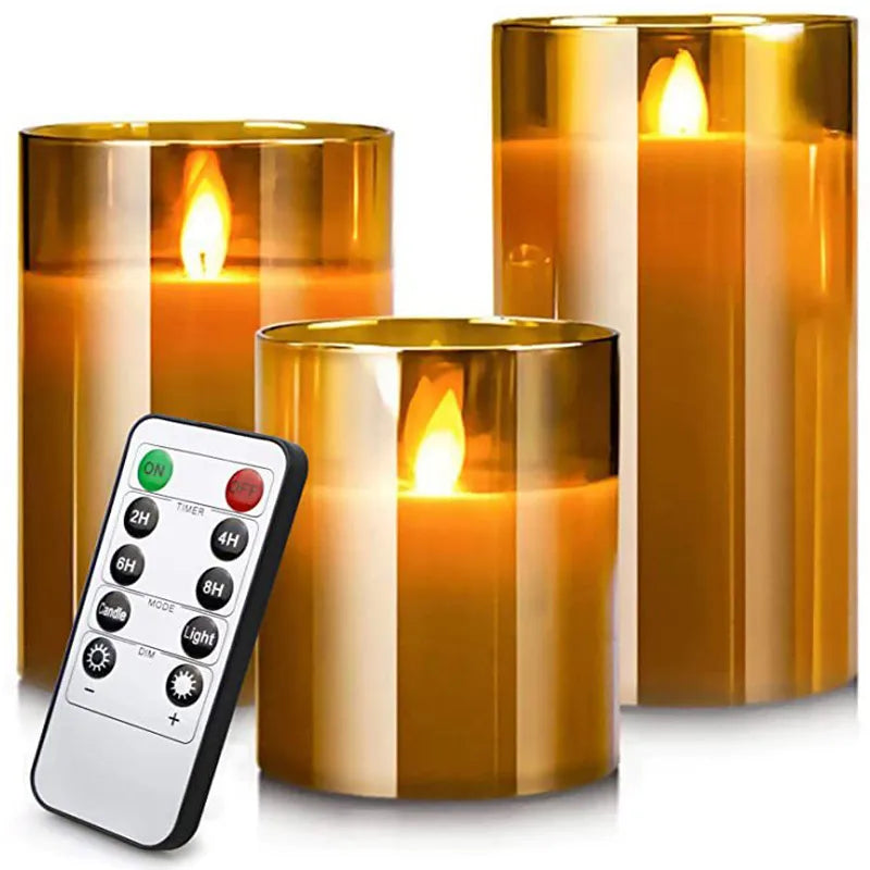 SereneGlow™ Remote LED Candles (3pc set)