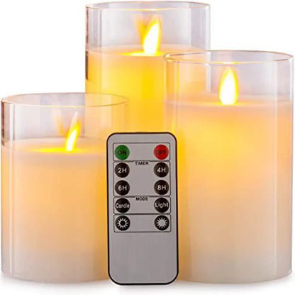 SereneGlow™ Remote LED Candles (3pc set)