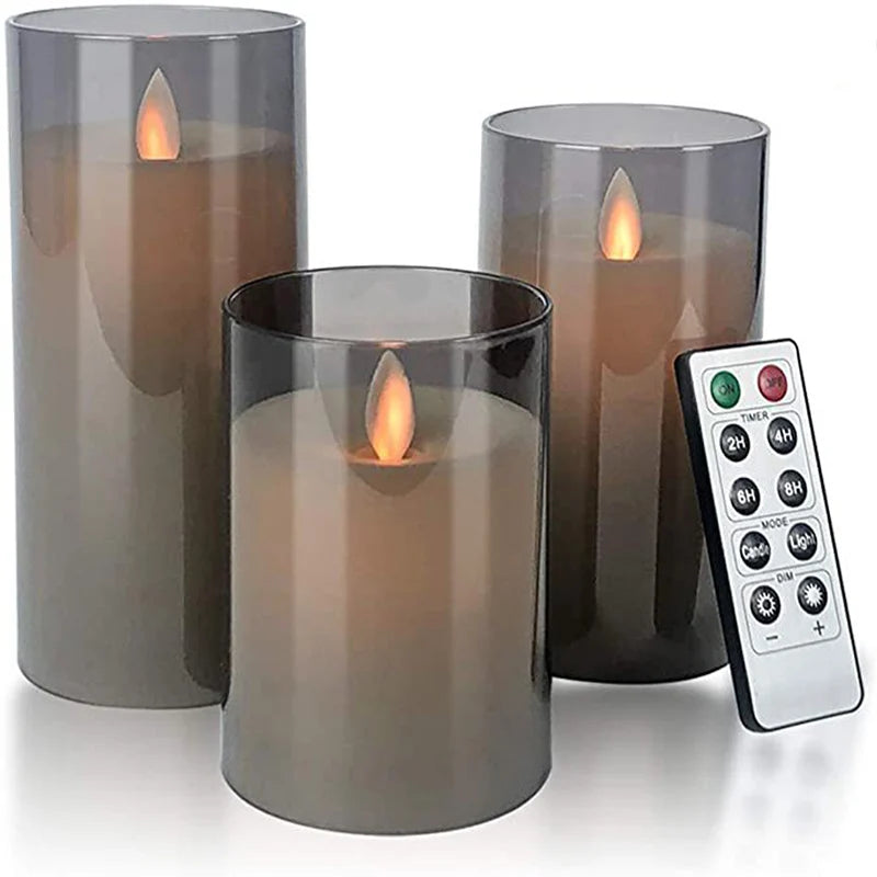 SereneGlow™ Remote LED Candles (3pc set)